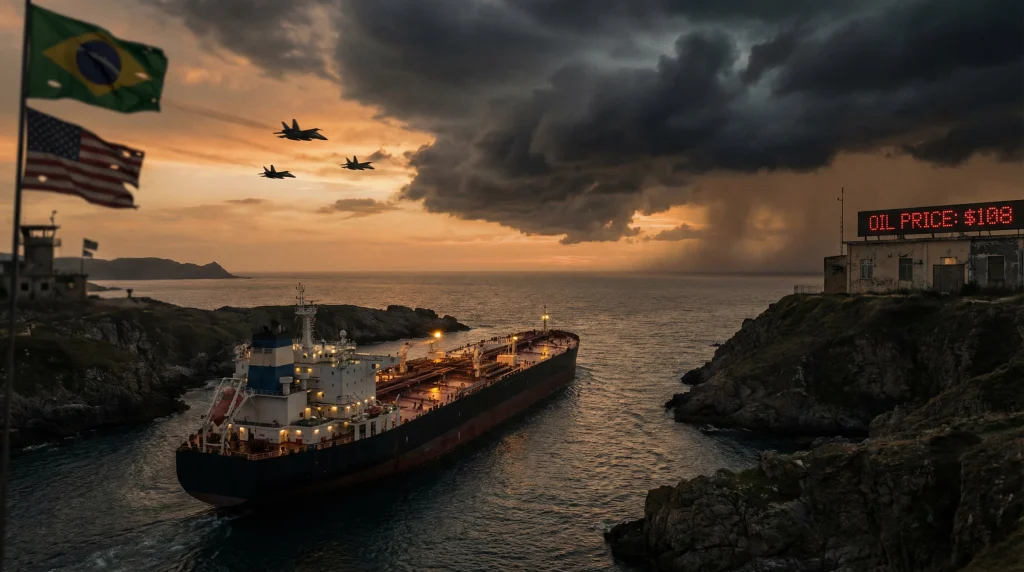 Petróleo a US$ 108, Estreito de Ormuz e o Que a Guerra no Oriente Médio Muda para o Brasileiro