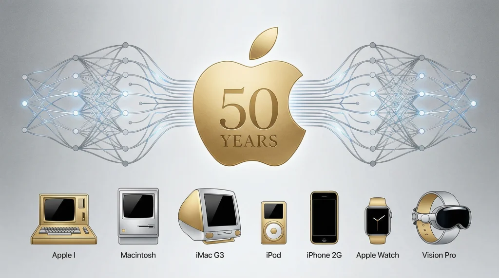 Apple Faz 50 Anos: O Que a Empresa que Mudou o Mundo Tem a Ensinar — e o Que Ainda Precisa Provar