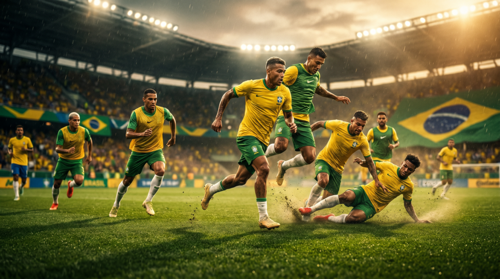 CULTURA | Seleção Brasileira na Granja Comary: Neymar em Dúvida, Ancelotti Comanda e o Hexa Começa a Ganhar Forma
