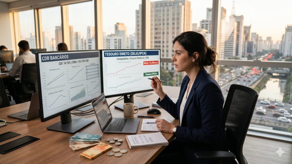 Selic a 14,25%: Tesouro Direto ou CDB? O Que Rende Mais Agora