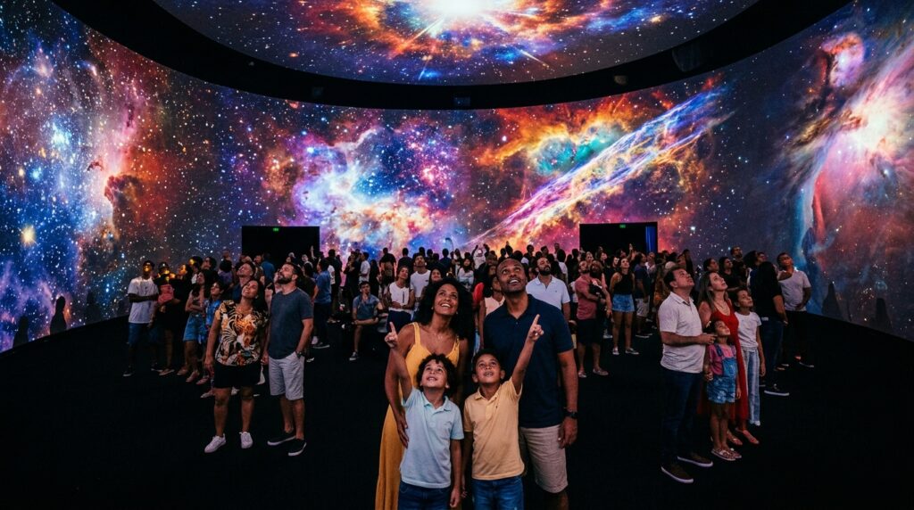 Viagem ao Espaço: a Exposição Imersiva 360° Que Leva Você ao Big Bang no Rio Design Barra