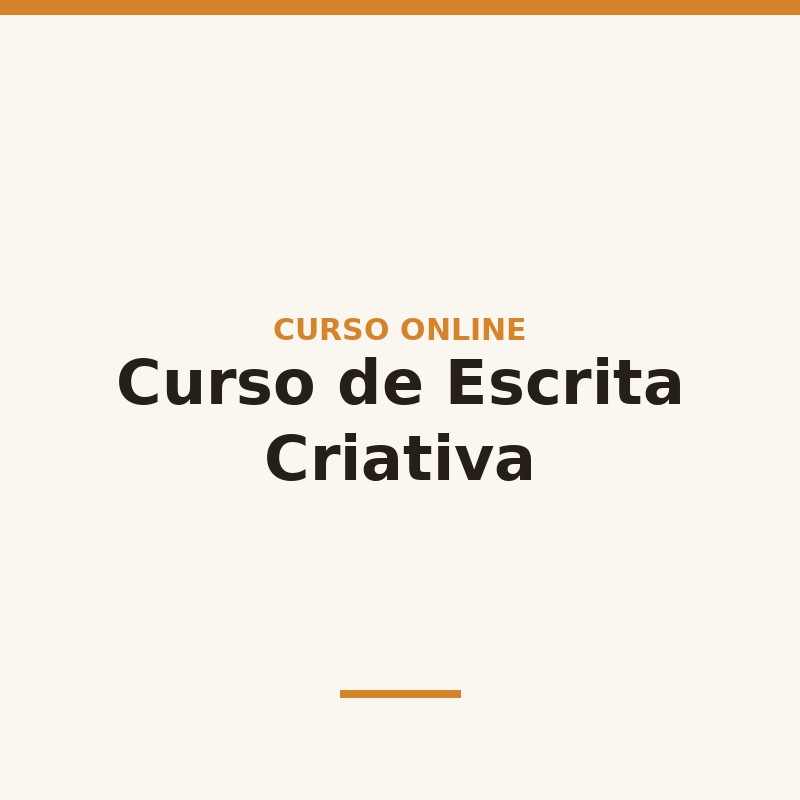 Curso de Escrita Criativa