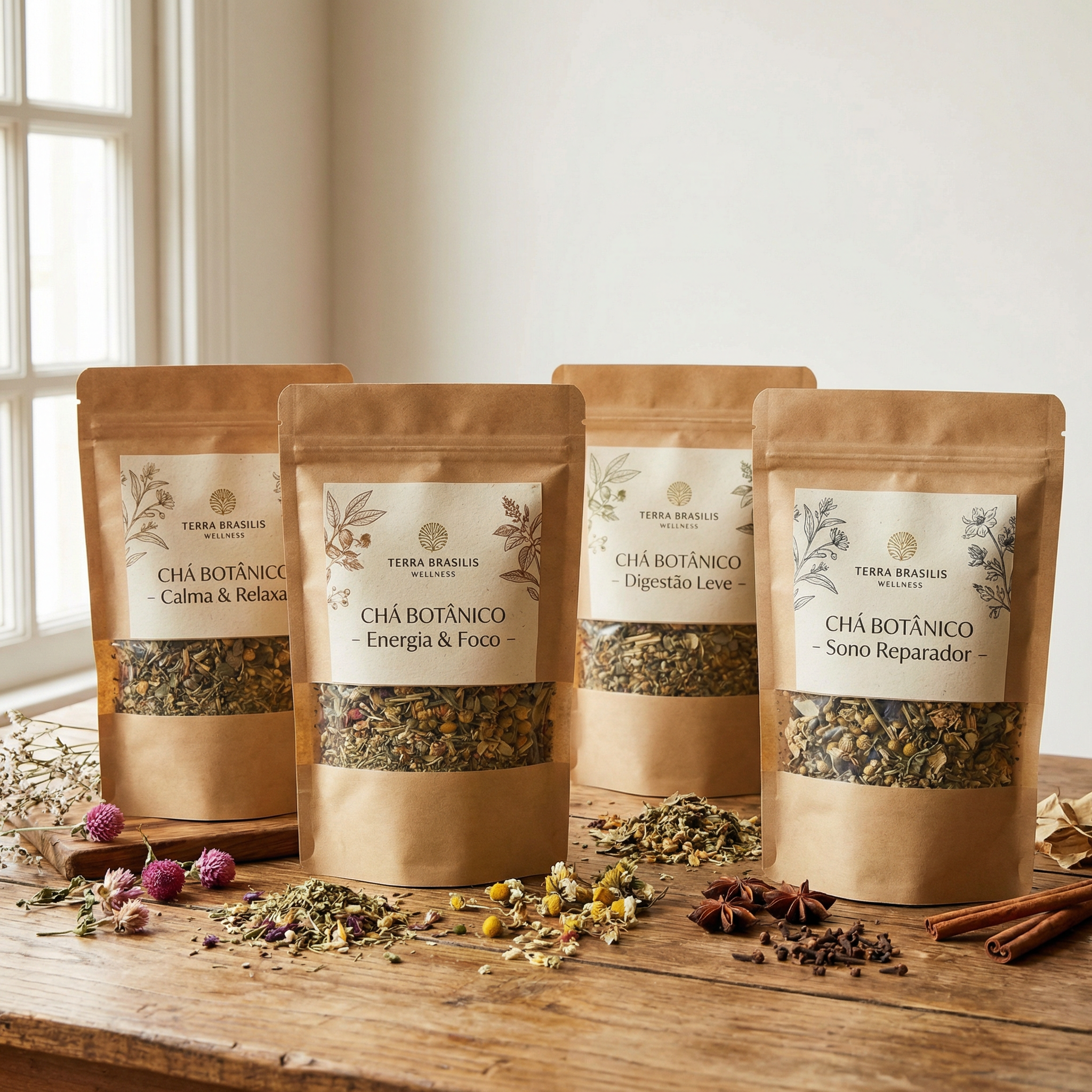 Kit Chá Funcional Desfruta 4 Sabores